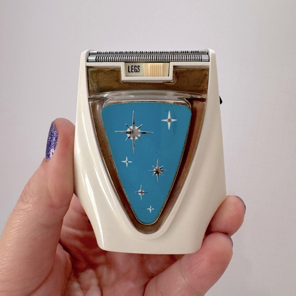Lady Remington working vintage Retro Electric Shaver atomic snowflake design - Picture 3 of 11